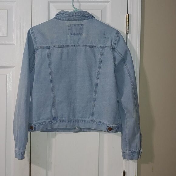 Forever 21 deim jean jacket Sz L - Picture 4 of 4